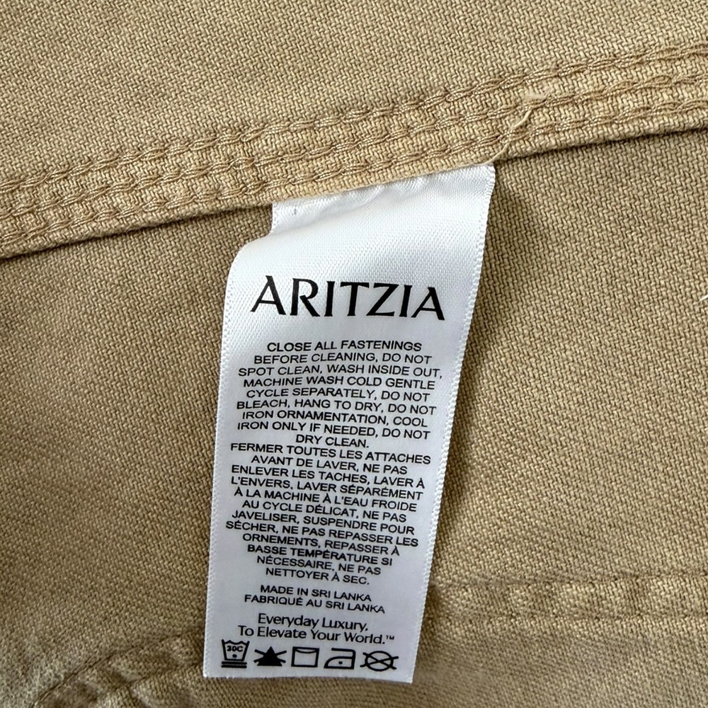 TNA Aritzia Chore Jacket Cotton Twill Utility Barnett Corduroy Collar Medium - Picture 9 of 10